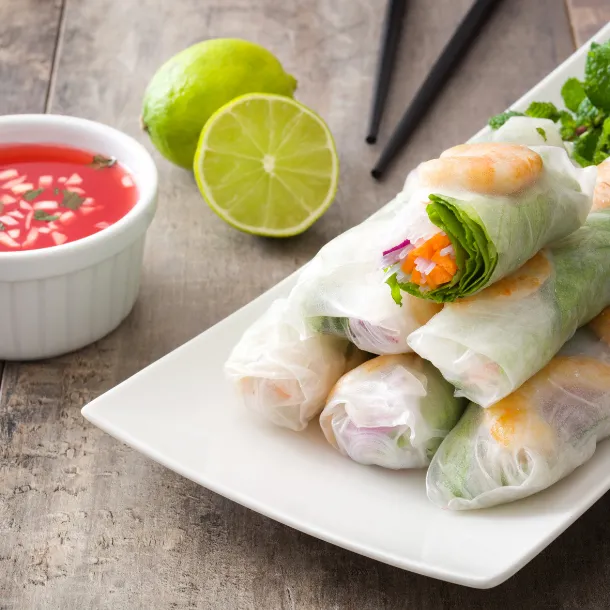 Rouleaux de printemps aux crevettes